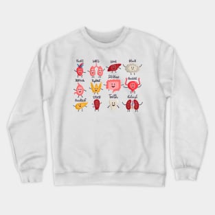 healthy body organ Crewneck Sweatshirt